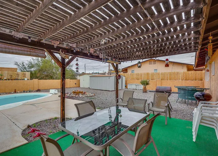 Pool & Patio! Mod Desert Digs Near Havasu
